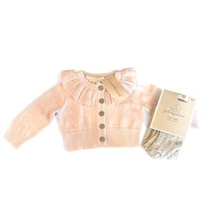 NWT First impressions sweater and tights size 0-3 months